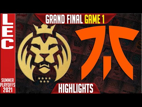 MAD vs FNC Highlights Game 1 | LEC Summer Playoffs GRAND FINAL | MAD Lions vs Fnatic G1