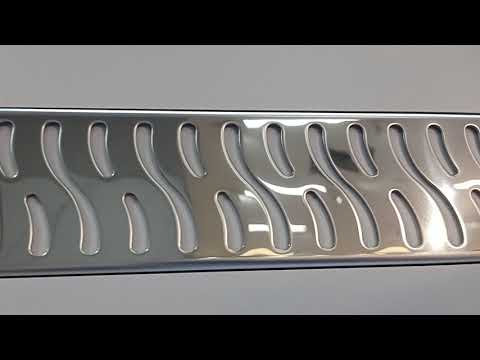 Трап для душу Styron 40 см дизайн решітка Гармонія сухий сифон - фото 1 - id-p621448080