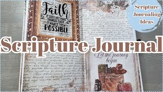 SCRIPTURE JOURNAL | SCRIPTURE JOURNALING IDEAS | WITH STAMPERIA OUR WAY PAPER