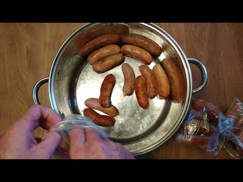 BEST WAY TO FREEZE BOILED HOT SAUSAGE FOR FUTURE USE