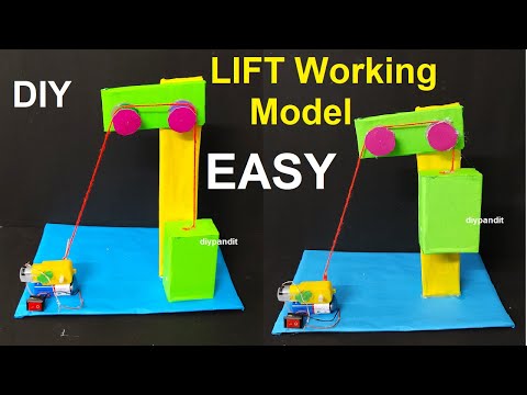 hydraulic car lift working model project diy howtofunda