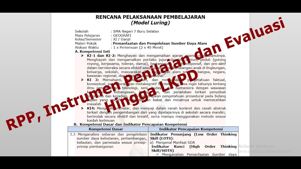 Teknis Pengembangan Perangkat Pembelajaran Model Problem Based Learning ( PBL )