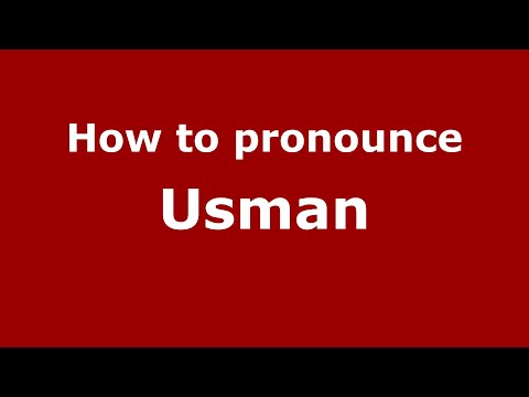 How to pronounce Usman (Indonesia/Indonesian) - PronounceNames.com
