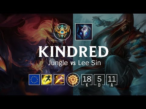 Kindred Jungle vs Lee Sin - EUW Challenger Patch 8.24