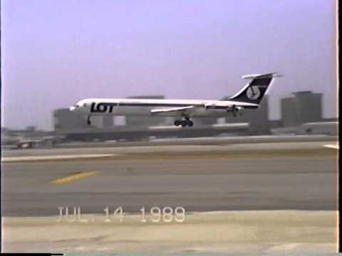 LOT Ilyushin Il-62M Arriving LAX