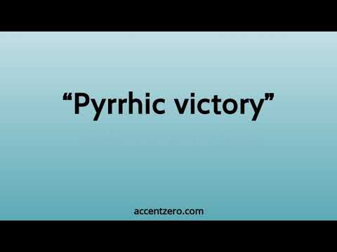 Pronounce "Pyrrhic victory" - South Korean accent vs. native U.S.