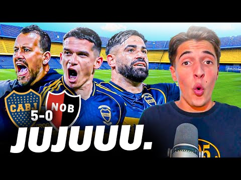 GOLEADA. Boca Juniors 5  - Newells 0. Análisis en Caliente Clausura 2025 Toto Bordieri
