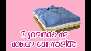 Como doblar camisetas fácilmente, 7 formas diferentes de hacerlo.