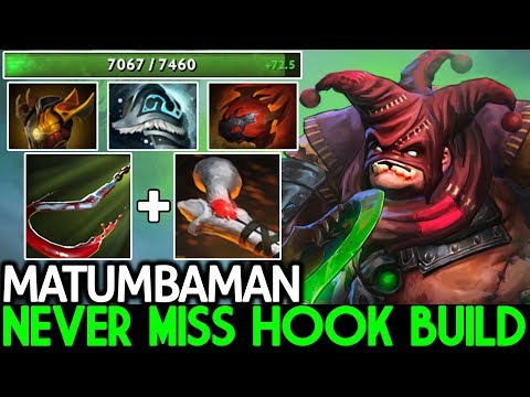 Matumbaman [Pudge] Never Miss Hook Build 7700 HP Super Tank 7.21 Dota 2