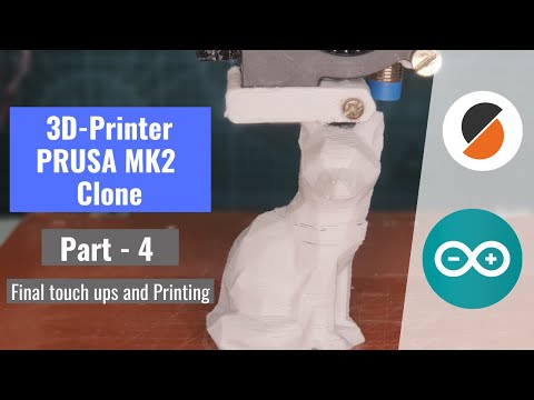 How to Build a 3D Printer Final touch ups and Printing 4/4.