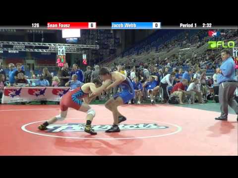 Junior 126 - Sean Fausz (Kentucky) vs. Jacob Webb (Arkansas)