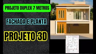 DUPLEX SIMPLES E MODERNO EM TERRENO DE 7 METROS
