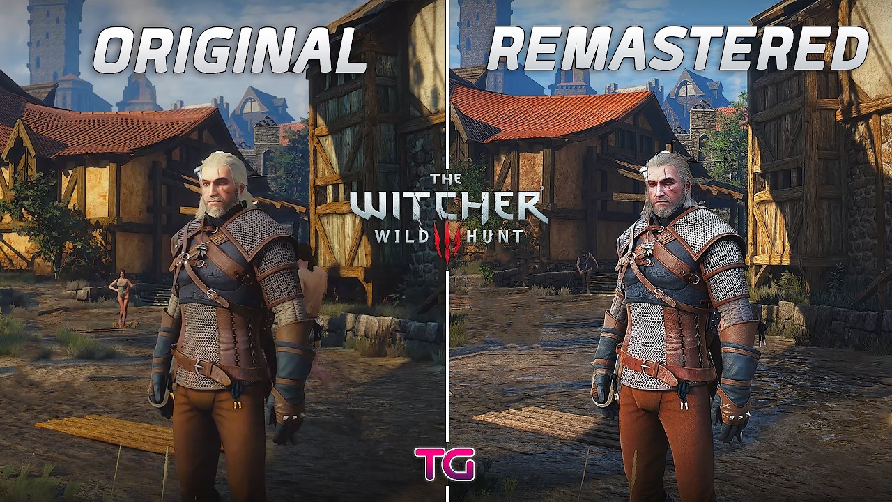 The Witcher 3 Remastered vs Original - Graphics & FPS Comparison