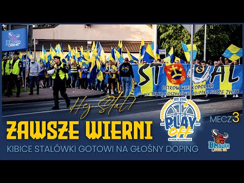 Zawsze wierni. Kibice stalówki gotowi na głośny doping.