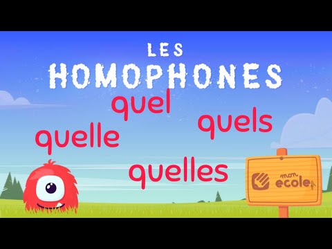 Les homophones quel / quelle / qu'elle - Leçon Motoufo.fr