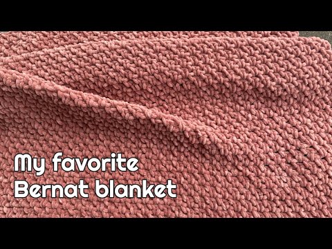 Bernat blanket yarn crochet patterns #4 Bernat baby blanket - Moss Stitch