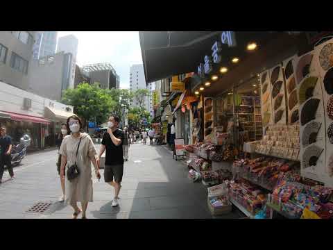 【4k】Jongno-Gu Walking Tour Insadong The Antique Shopping Street, Seoul Korea 서울 종로구 인사동 거리 걷기