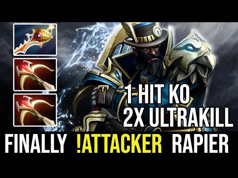 !ATTACKER Kunkka Back To Basic. Old Time Late Game Rapier.