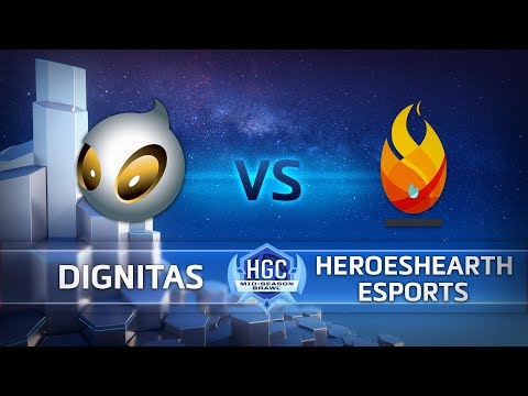 HGC Mid-Season Brawl 2018 - Group Stage - Day 3 - Team Dignitas vs. HeroesHearth Esports - Game 1