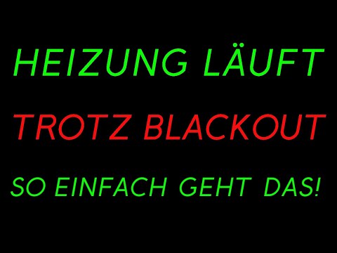 Power outage in winter? Here's how to keep your heating running! #blackout #crisispreparedness