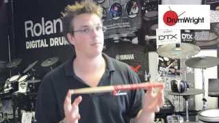 Video thumbnail for DrumWright Quick Guide to Vic Firth 5A Vic Grip Drum Sticks by Drum Wright