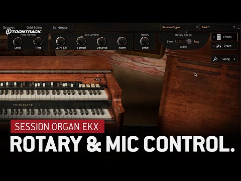 Session Organ EKX: Microphone & Rotary Cabinet Options