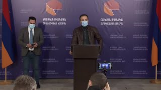 Пресс-конференция министра здравоохранения Армении Арсена Торосяна