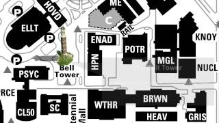 Purdue campus map