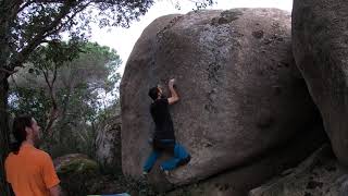 Video thumbnail of La isla de Pederjil, 6a. Can Bruguera