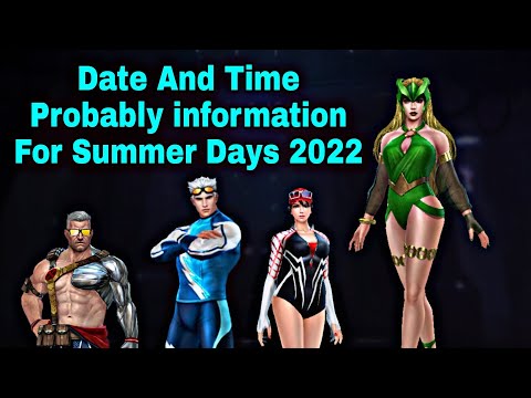 Sneak Peek For Summer Days Uniforms Probably Date And Time Guide 2022 - Marvel Future Fight