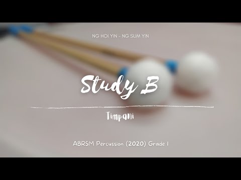 ABRSM Percussion 2020 Grade 1 - Timpani Study B