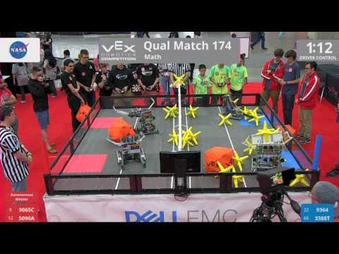 2017 VRC Math Q174 - 9065C 5090A vs 9364 3388T - 34 to 17