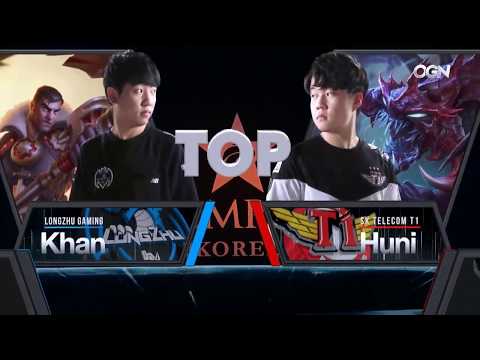 LZ Khan Jayce VS SKT Faker Corki Game 4   2017 LCK Summer Finals