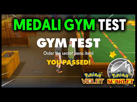 HOW TO COMPLETE THE MEDALI GYM TEST ON POKEMON SCARLET AND VIOLET