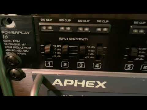 Analog mixer to behringer P16 monitor