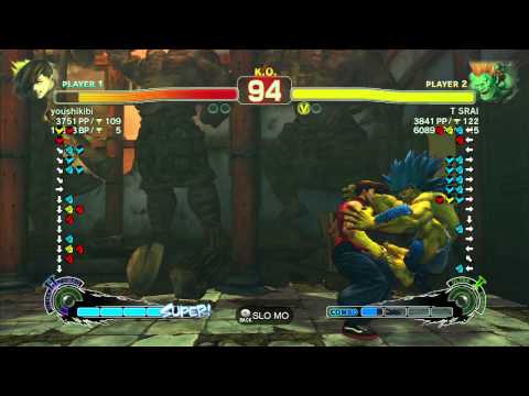 SSF4 AE: T SRAI (Blanka) vs youshikibi (Yang) - Ranked Match (720p HD)