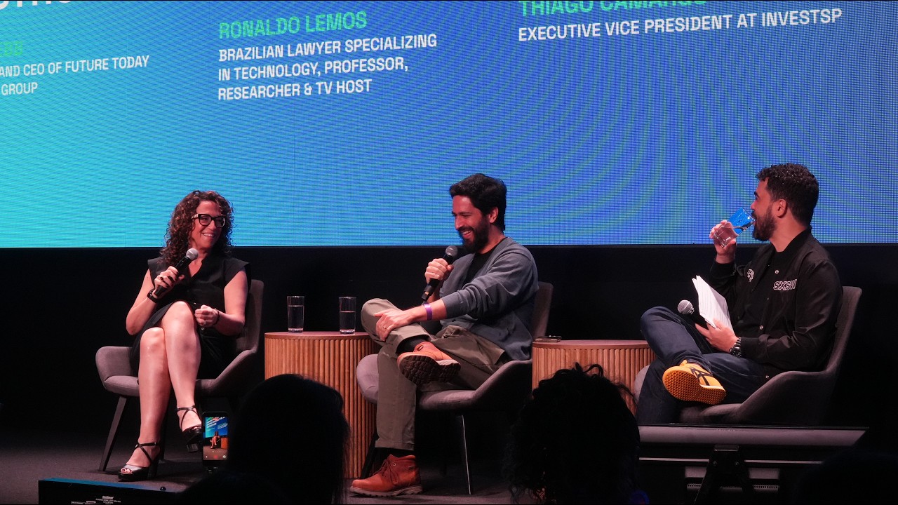 SXSW 2026: Amy Webb e Ronaldo Lemos debatem IA, comunidade e futuro na SP House