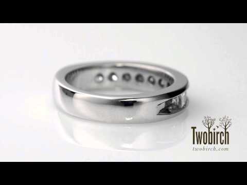 Open Ended Channel Set Wedding Ring - TwoBirch - TB-WR-0238-L