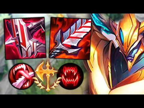 I built only Lifesteal on Aatrox an Every Auto Heals 200% of my HP