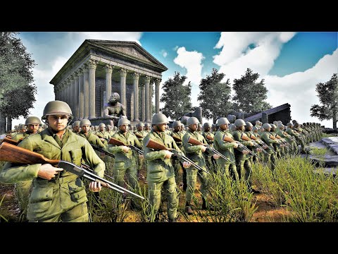 U.S Military Defend MOUNT OLYMPUS From 4,000,000 Spartan Army - Ultimate Epic Battle Simulator 2