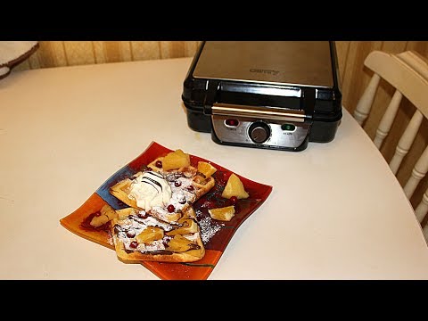 Camry | Vaflinė | CR 3025 | 1150 W | Number of pastry 4 | Belgium | Juodas/Nerūdijantis plienas video