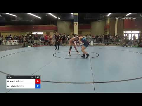 72 Kg Round Of 16 - Nina Sandoval, Thorobred Wrestling Club Vs Alexandra Hofrichter, Antigo Wrestl