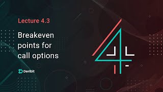 4.3 Breakeven points for call options - Deribit Options Course Basics4.3 看涨期权的盈亏平衡点 - Deribit 期权课程基础知识