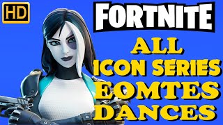 fortnite Domino Skin Showcase With Icon Series Dances & Emotes | Fortnite Series