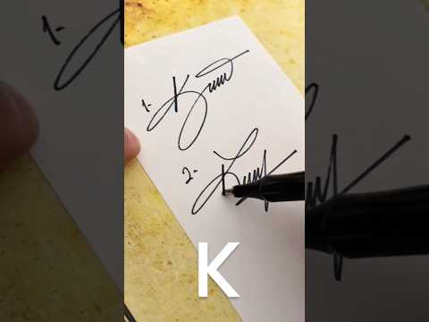 Latter - "K" Signature ll Signature Styles ll #signature ll Comments Your Name