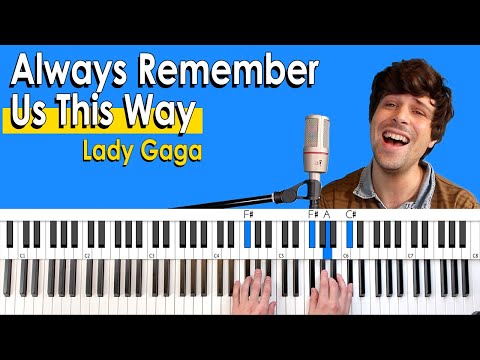How to play “Always Remember Us This Way” by Lady Gaga [Piano Tutorial + Chord Chart]
