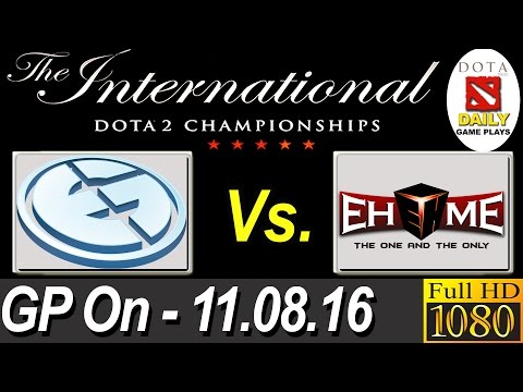 Evil Geniuses Vs Ehome at The International 2016 Dota 2 Tournament On 11th Aug