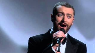 Sam Smith performing Writing&#39;s On The Wall @ The Oscars 2016