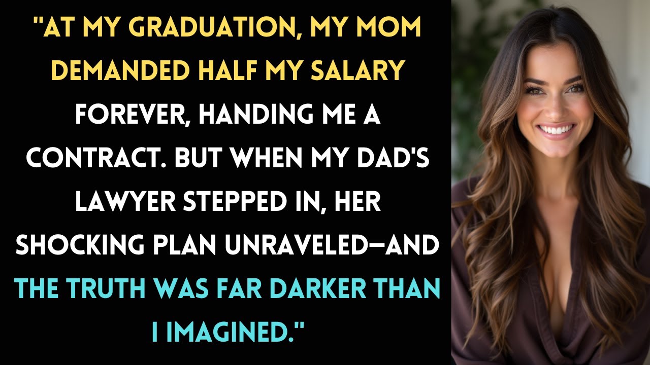 At Graduation, My Mom Demanded Half My Salary Forever—Then My Dad's Lawyer Exposed Her Dark Secret.