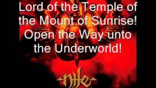 Nile - Sacrifice Unto Sebek (Lyrics)